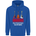 May Start Talking About Guitars Guitarist Childrens Kids Hoodie Royal Blue