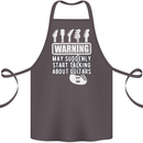 May Start Talking About Guitars Guitarist Cotton Apron 100% Organic Dark Grey