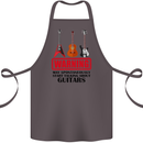 May Start Talking About Guitars Guitarist Cotton Apron 100% Organic Dark Grey