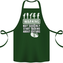 May Start Talking About Guitars Guitarist Cotton Apron 100% Organic Forest Green