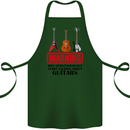 May Start Talking About Guitars Guitarist Cotton Apron 100% Organic Forest Green