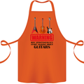 May Start Talking About Guitars Guitarist Cotton Apron 100% Organic Orange