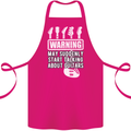 May Start Talking About Guitars Guitarist Cotton Apron 100% Organic Pink