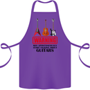 May Start Talking About Guitars Guitarist Cotton Apron 100% Organic Purple