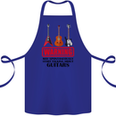 May Start Talking About Guitars Guitarist Cotton Apron 100% Organic Royal Blue