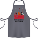 May Start Talking About Guitars Guitarist Cotton Apron 100% Organic Steel