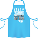 May Start Talking About Guitars Guitarist Cotton Apron 100% Organic Turquoise
