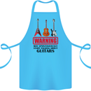 May Start Talking About Guitars Guitarist Cotton Apron 100% Organic Turquoise