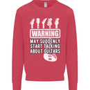 May Start Talking About Guitars Guitarist Kids Sweatshirt Jumper Heliconia