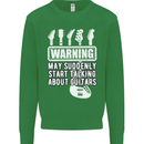 May Start Talking About Guitars Guitarist Kids Sweatshirt Jumper Irish Green