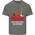 May Start Talking About Guitars Guitarist Kids T-Shirt Childrens Charcoal
