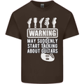 May Start Talking About Guitars Guitarist Kids T-Shirt Childrens Chocolate