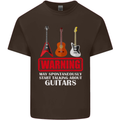 May Start Talking About Guitars Guitarist Kids T-Shirt Childrens Chocolate