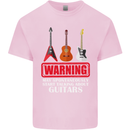 May Start Talking About Guitars Guitarist Kids T-Shirt Childrens Light Pink