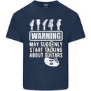 May Start Talking About Guitars Guitarist Kids T-Shirt Childrens Navy Blue