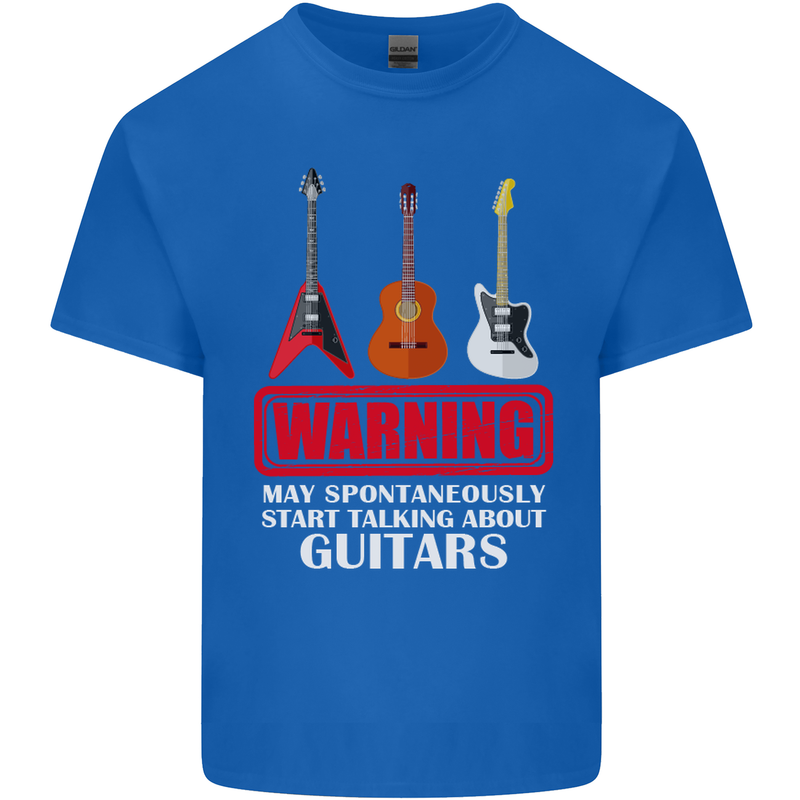 May Start Talking About Guitars Guitarist Kids T-Shirt Childrens Royal Blue