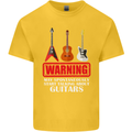 May Start Talking About Guitars Guitarist Kids T-Shirt Childrens Yellow