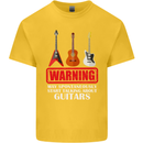 May Start Talking About Guitars Guitarist Kids T-Shirt Childrens Yellow