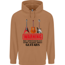 May Start Talking About Guitars Guitarist Mens 80% Cotton Hoodie Caramel Latte