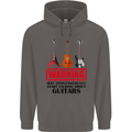 May Start Talking About Guitars Guitarist Mens 80% Cotton Hoodie Charcoal