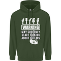 May Start Talking About Guitars Guitarist Mens 80% Cotton Hoodie Forest Green