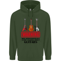 May Start Talking About Guitars Guitarist Mens 80% Cotton Hoodie Forest Green