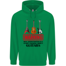 May Start Talking About Guitars Guitarist Mens 80% Cotton Hoodie Irish Green