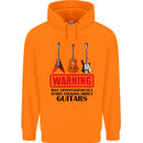 May Start Talking About Guitars Guitarist Mens 80% Cotton Hoodie Orange