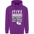 May Start Talking About Guitars Guitarist Mens 80% Cotton Hoodie Purple
