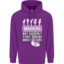 May Start Talking About Guitars Guitarist Mens 80% Cotton Hoodie Purple