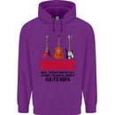 May Start Talking About Guitars Guitarist Mens 80% Cotton Hoodie Purple