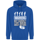May Start Talking About Guitars Guitarist Mens 80% Cotton Hoodie Royal Blue