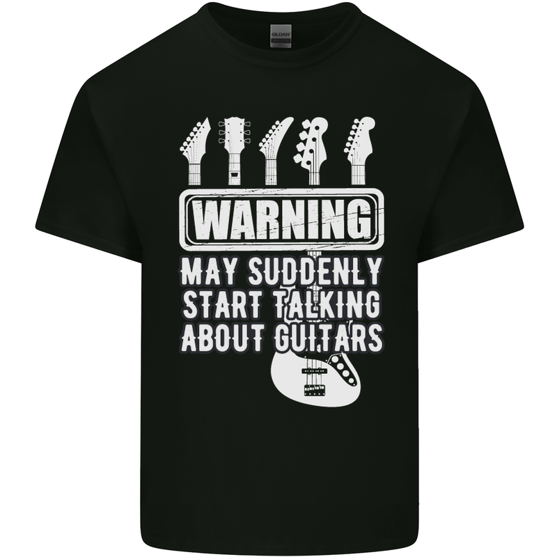 May Start Talking About Guitars Guitarist Mens Cotton T-Shirt Tee Top Black