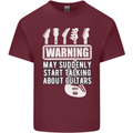 May Start Talking About Guitars Guitarist Mens Cotton T-Shirt Tee Top Maroon