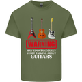 May Start Talking About Guitars Guitarist Mens Cotton T-Shirt Tee Top Military Green