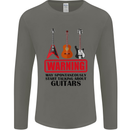 May Start Talking About Guitars Guitarist Mens Long Sleeve T-Shirt Charcoal