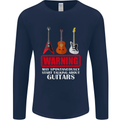 May Start Talking About Guitars Guitarist Mens Long Sleeve T-Shirt Navy Blue