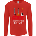 May Start Talking About Guitars Guitarist Mens Long Sleeve T-Shirt Red