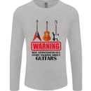May Start Talking About Guitars Guitarist Mens Long Sleeve T-Shirt Sports Grey