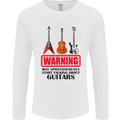 May Start Talking About Guitars Guitarist Mens Long Sleeve T-Shirt White