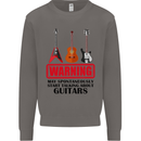 May Start Talking About Guitars Guitarist Mens Sweatshirt Jumper Charcoal