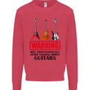 May Start Talking About Guitars Guitarist Mens Sweatshirt Jumper Heliconia