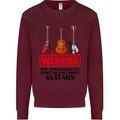 May Start Talking About Guitars Guitarist Mens Sweatshirt Jumper Maroon