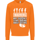 May Start Talking About Guitars Guitarist Mens Sweatshirt Jumper Orange