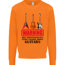 May Start Talking About Guitars Guitarist Mens Sweatshirt Jumper Orange