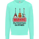 May Start Talking About Guitars Guitarist Mens Sweatshirt Jumper Peppermint