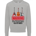 May Start Talking About Guitars Guitarist Mens Sweatshirt Jumper Sports Grey