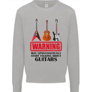 May Start Talking About Guitars Guitarist Mens Sweatshirt Jumper Sports Grey