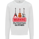 May Start Talking About Guitars Guitarist Mens Sweatshirt Jumper White