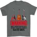 May Start Talking About Guitars Guitarist Mens T-Shirt Cotton Gildan Charcoal